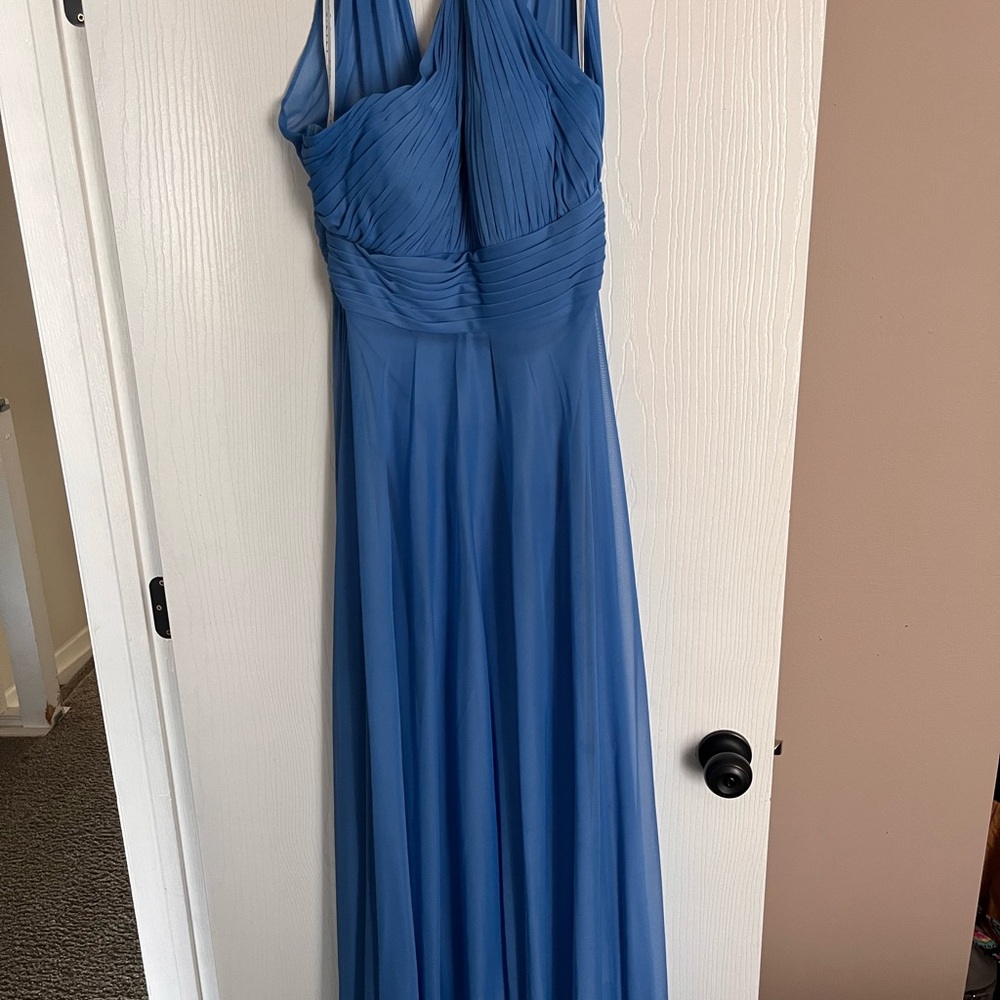 Azazie Charlize dress in Blue Jay